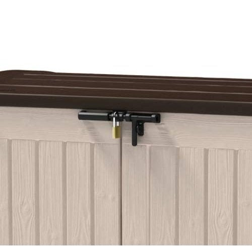 Keter Store It Out Max 1200L Outdoor Garden & Wheelie Bin Storage Shed - Beige & Brown