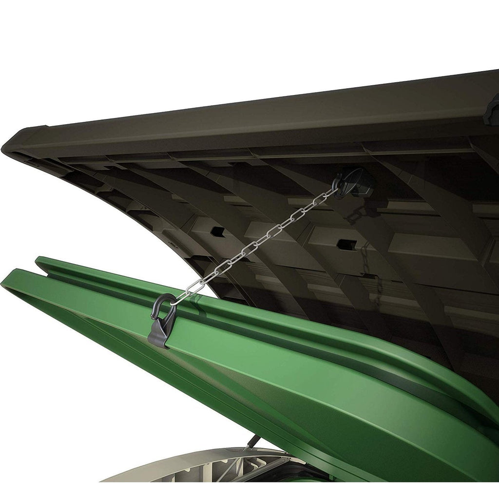 Keter Store It Out Max 1200L Outdoor Garden & Wheelie Bin Storage Shed - Beige & Brown